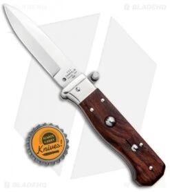 AGA Campolin Piccolo Italian Stiletto Automatic Knife Cocobolo (2.8" Satin) -Automatic Knives Shop AGA Campolin Piccolo Italian Stiletto Auto Cococbolo Satin BHQ 92867 jr bottlecap