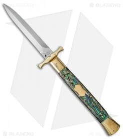 Automatic Knives Shop -Automatic Knives Shop aga 13in swing bat abalone dagger br cm